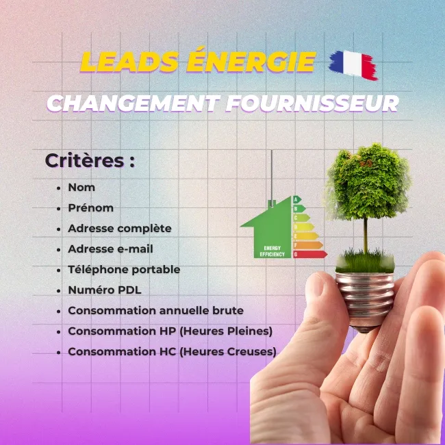 Fournisseur Leads Énergie France