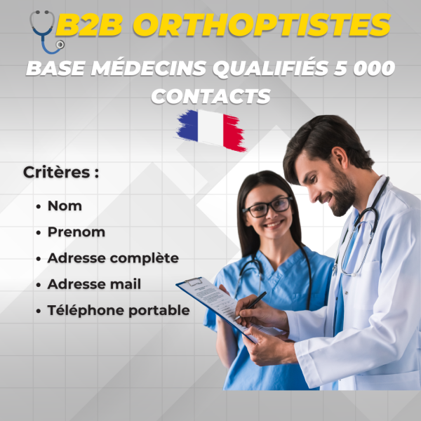 Base Médecins Qualifiés 5 000 Contacts