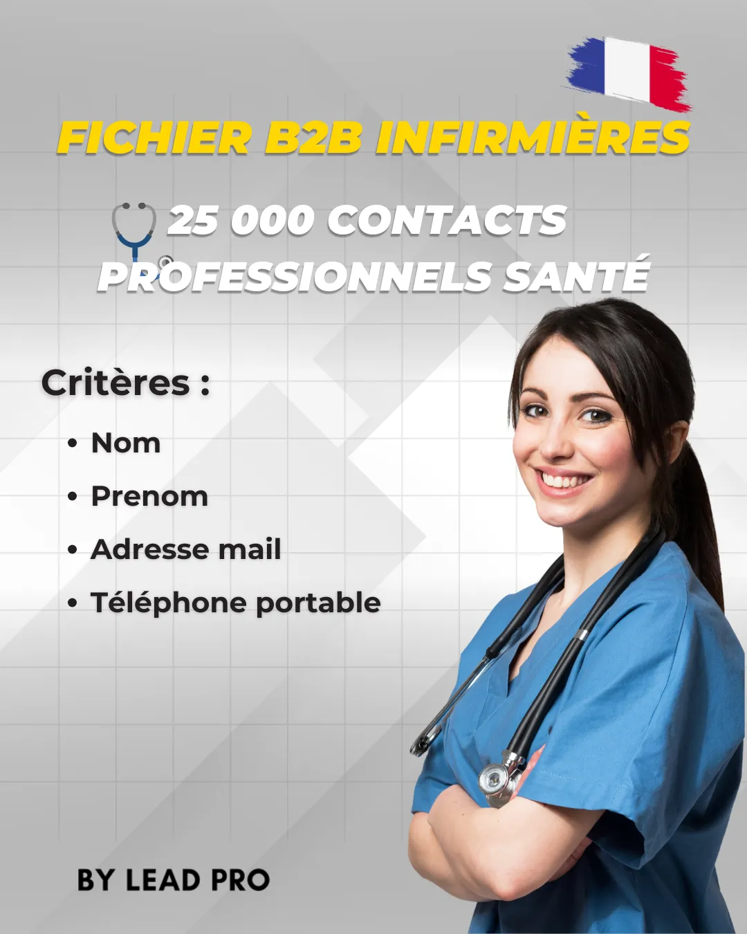Infirmiers Fichier B2B Infirmières