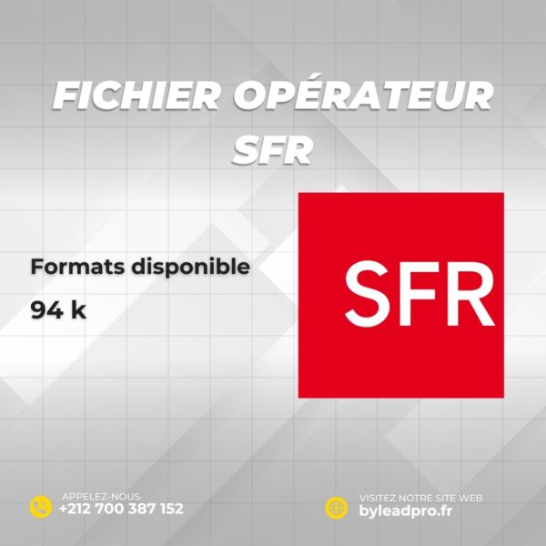 Base de données clients SFR – Changement d’opérateur